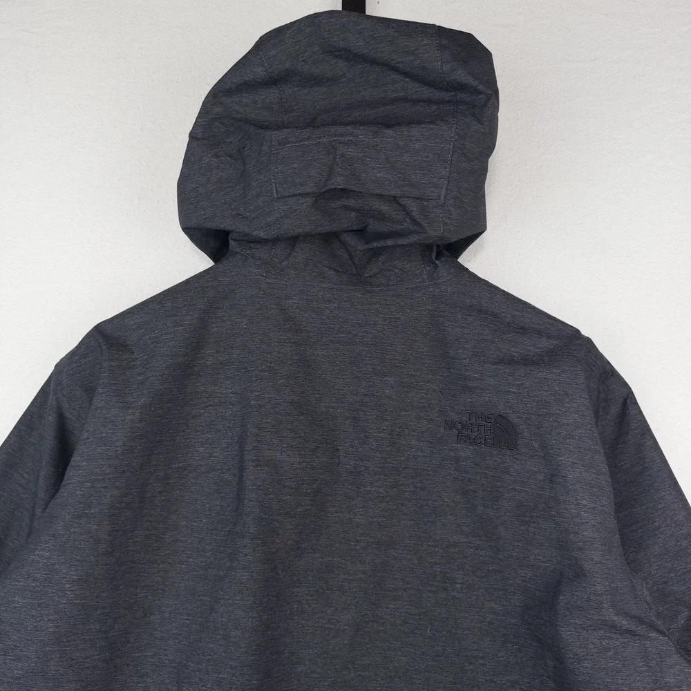 North Face Venture 2 Rain Coat Jacket Men's L Large Dryvent Hood Waterproof Gray